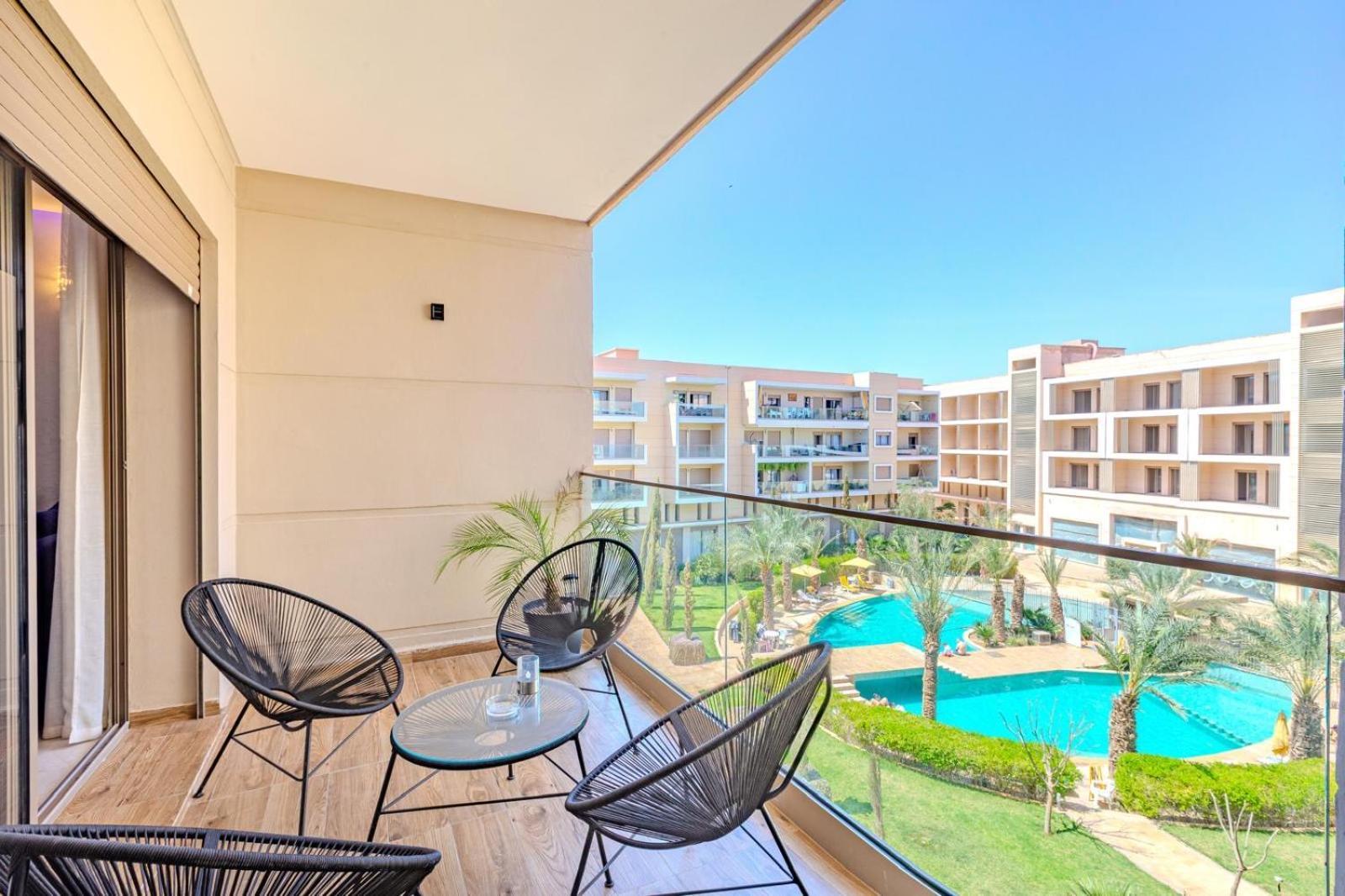 Royal Deluxe Platinum - Marrakech, Luxe Pool View Apartman Marrákes Kültér fotó